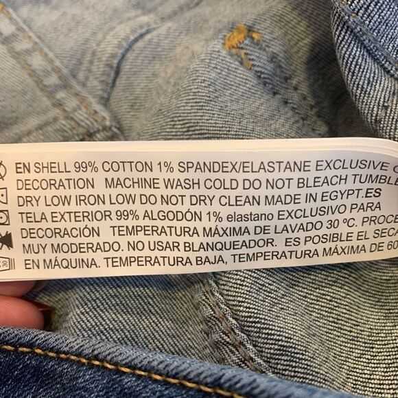 Forever 21 High Rise Skinny Raw Hem Red Stripe - Picture 12 of 12